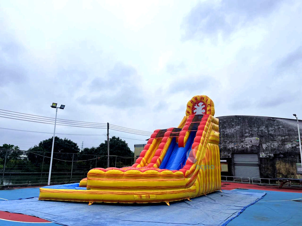 Exciting Dual-Lane Inflatable Water Slide Commercial Grade Fun for Playgrounds & Parks