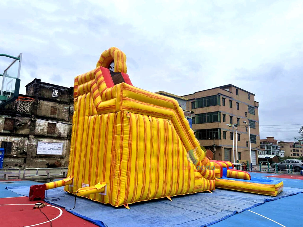 Exciting Dual-Lane Inflatable Water Slide Commercial Grade Fun for Playgrounds & Parks