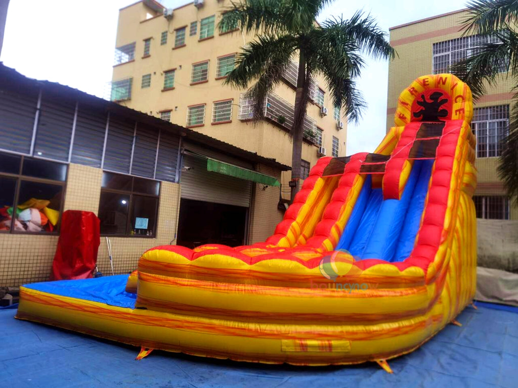 Exciting Dual-Lane Inflatable Water Slide Commercial Grade Fun for Playgrounds & Parks