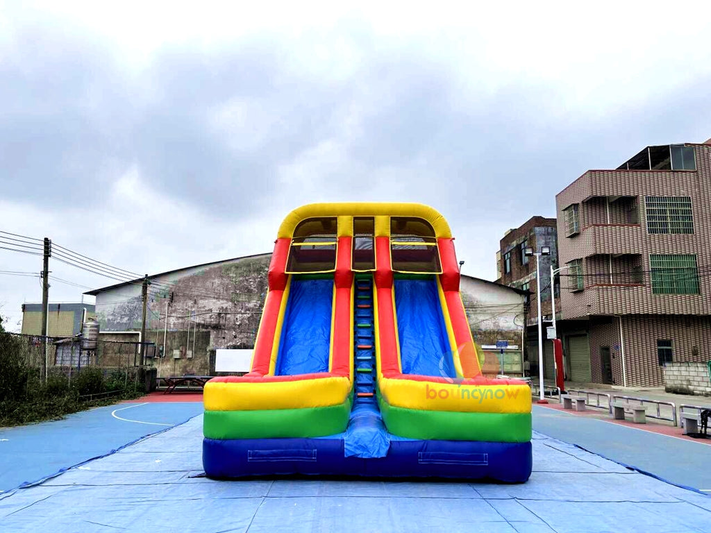 Commercial Giant Double Water Slide Safe & Fun for Summer Parties & Events