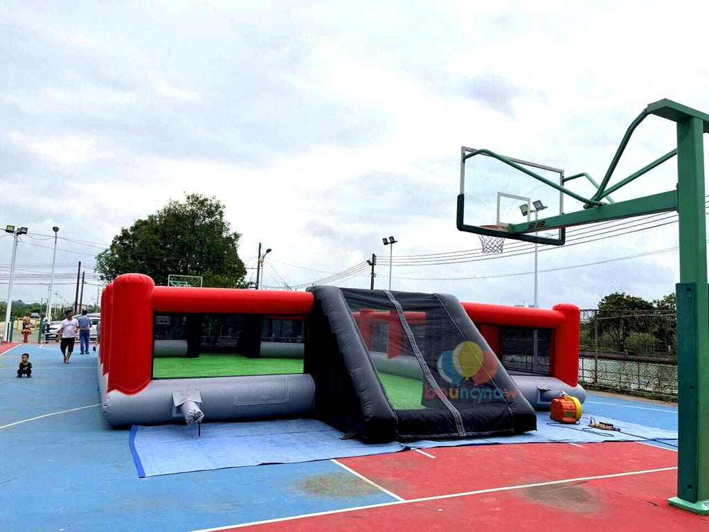 18x9M Kids Inflatable Soccer Playground Outdoor FunEquipment Great for Parties & Football Field Games