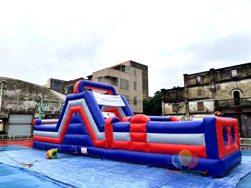 Funny Inflatable Combos Obstacle Course Water Slide Party For Team Events Exciting Outdoor Fun