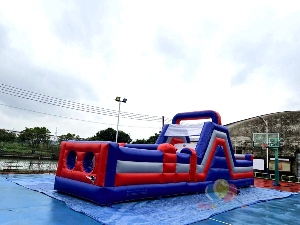 Funny Inflatable Combos Obstacle Course Water Slide Party For Team Events Exciting Outdoor Fun