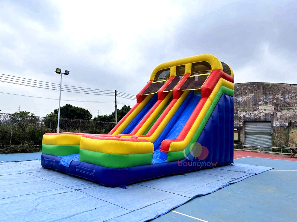 Commercial Giant Double Water Slide Safe & Fun for Summer Parties & Events
