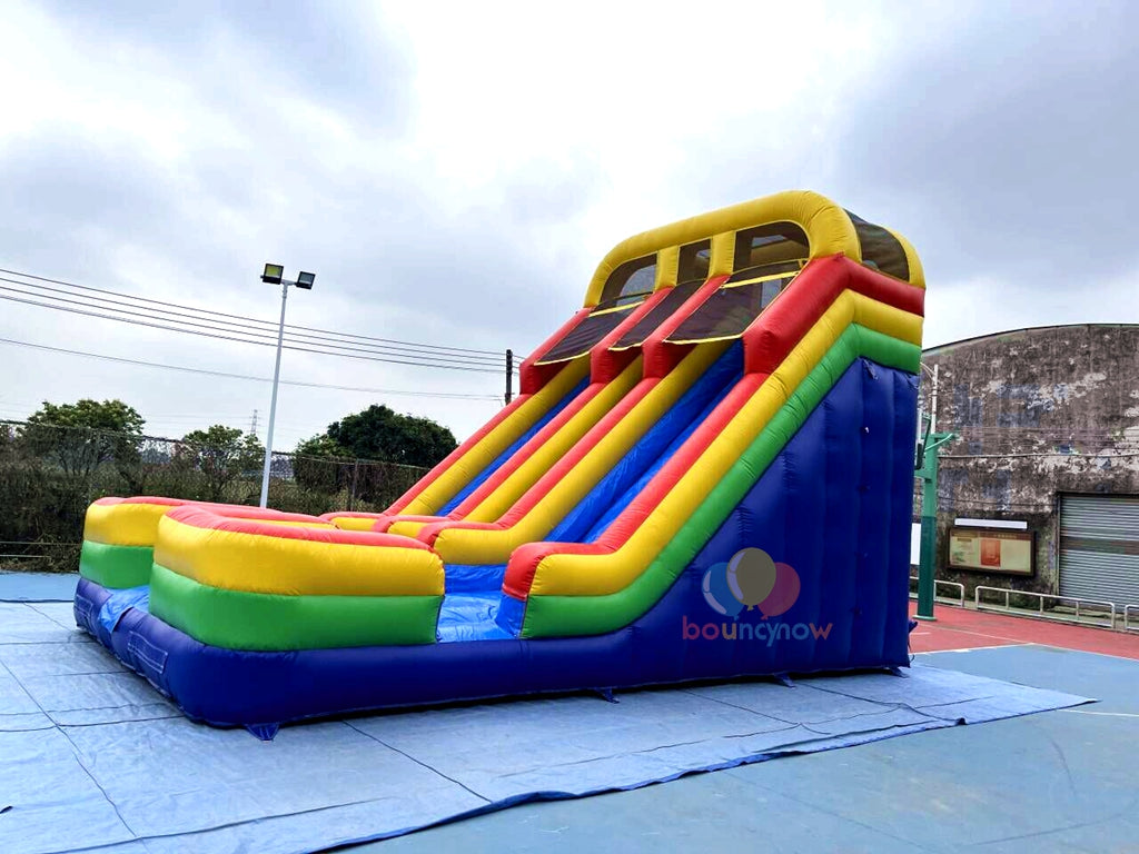 Commercial Giant Double Water Slide Safe & Fun for Summer Parties & Events