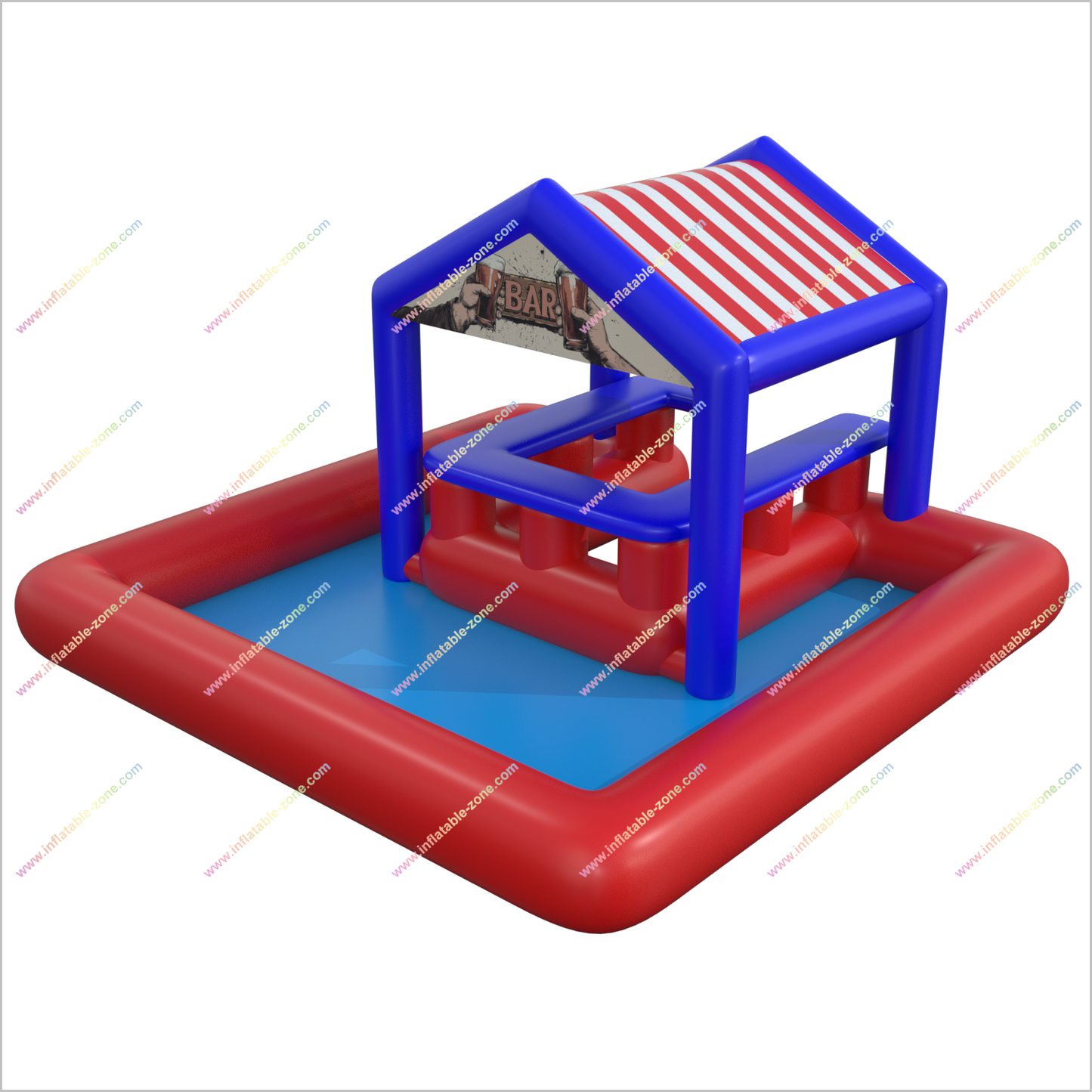 Inflatable Swimming Pool Bar Leisure Sport Platform Party Pool Table Bar Fun Activities Near Me