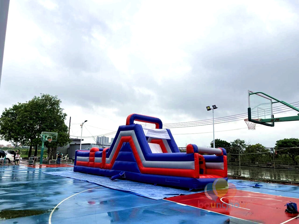 Funny Inflatable Combos Obstacle Course Water Slide Party For Team Events Exciting Outdoor Fun