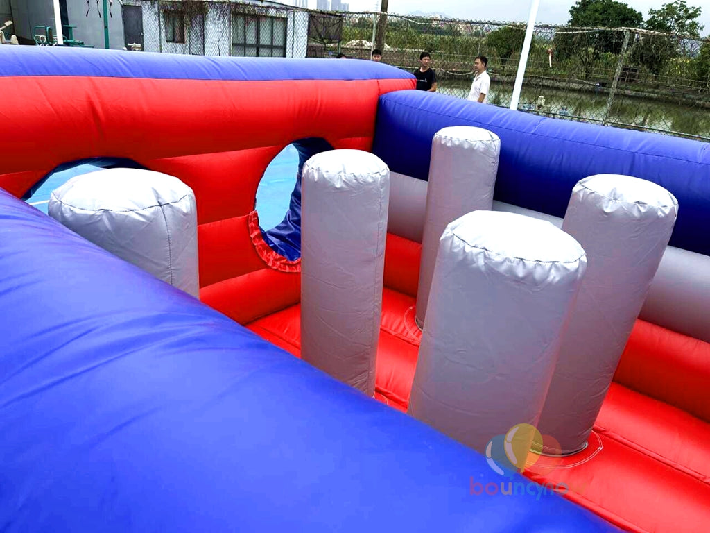 Funny Inflatable Combos Obstacle Course Water Slide Party For Team Events Exciting Outdoor Fun