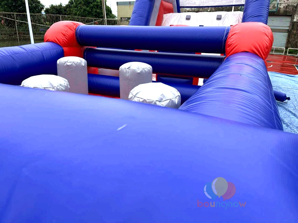 Funny Inflatable Combos Obstacle Course Water Slide Party For Team Events Exciting Outdoor Fun