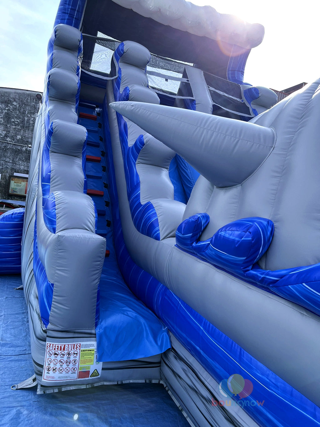 Commercial Grade High-Quality Fun Shark Inflatable Water Slide Safe for Parties Events
