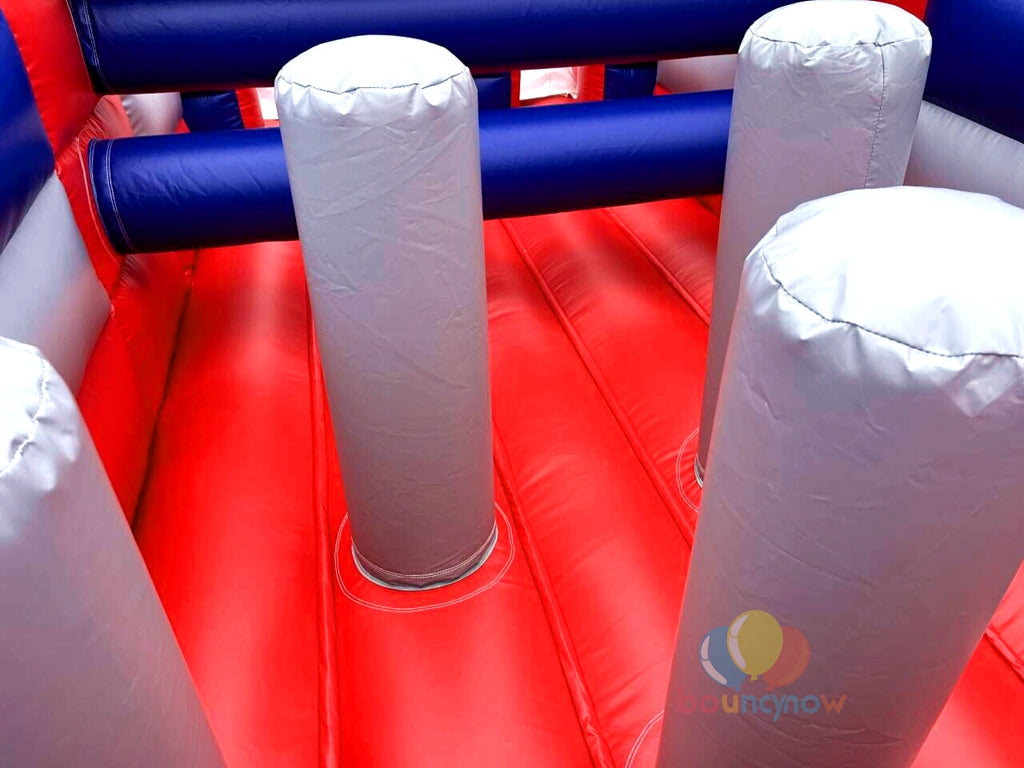 Funny Inflatable Combos Obstacle Course Water Slide Party For Team Events Exciting Outdoor Fun