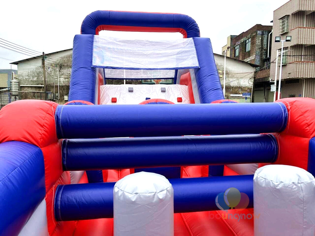 Funny Inflatable Combos Obstacle Course Water Slide Party For Team Events Exciting Outdoor Fun
