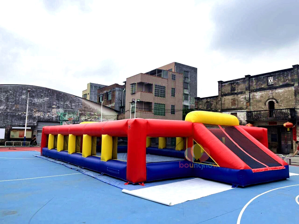 18x9M Kids Inflatable Soccer Playground Outdoor FunEquipment Great for Parties & Football Field Games