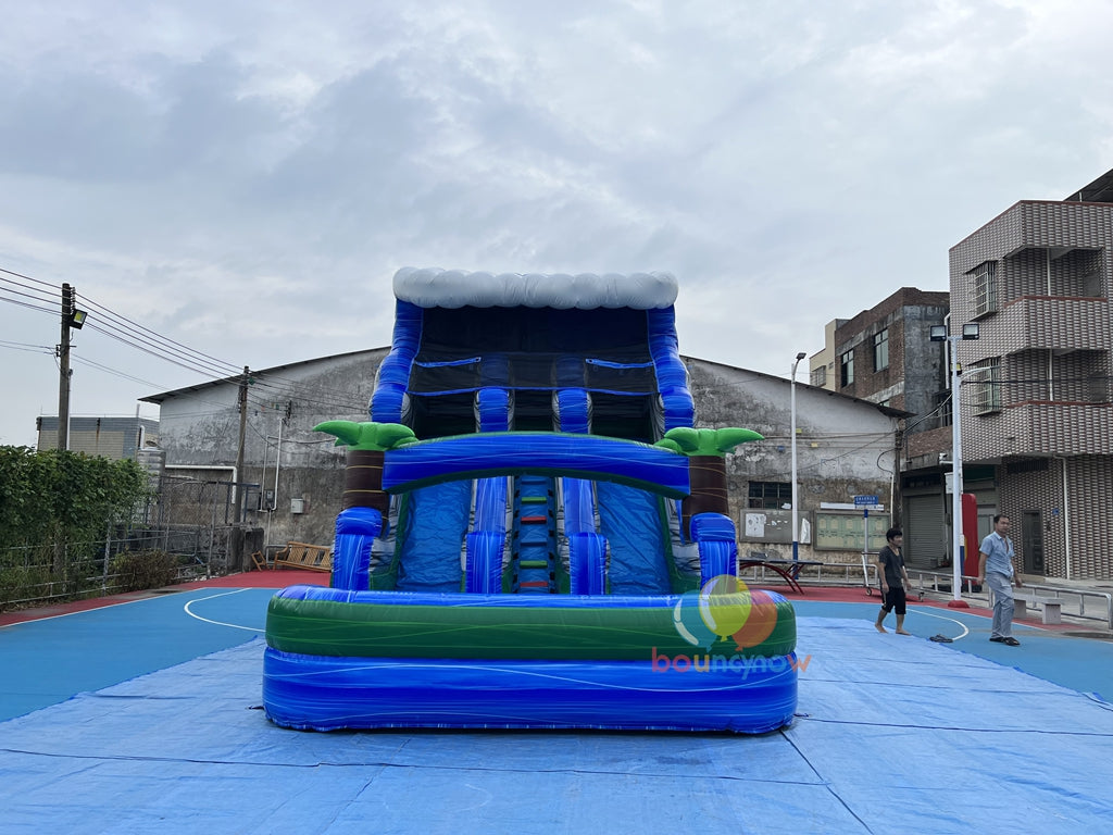 Fun Jumnps Water Slide Bounce House Kids Outdoor Inflatable Fun Bouncy Castle Party