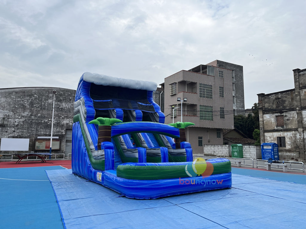 Fun Jumnps Water Slide Bounce House Kids Outdoor Inflatable Fun Bouncy Castle Party