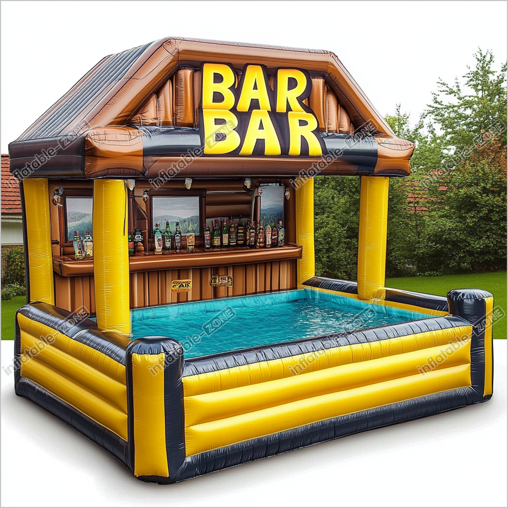 Inflatable Pool Bar for Adults Inflatable Backyard Bar - Inflatable-Zone
