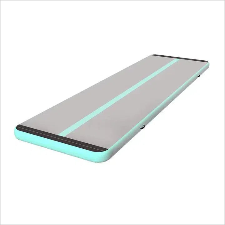 Mint Green Gray Air Tumble Mat Gymnastics Track