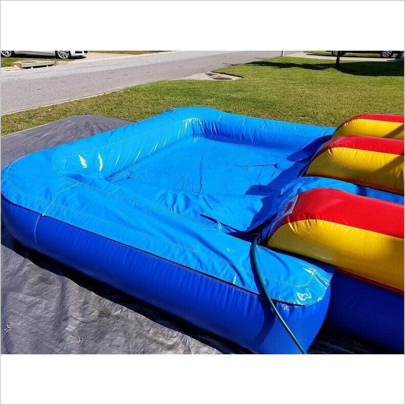 Double Lanes Inflatable Water Bounce House , Durable Attractive Water Slide Jumpy Castle - Inflatable-Zone