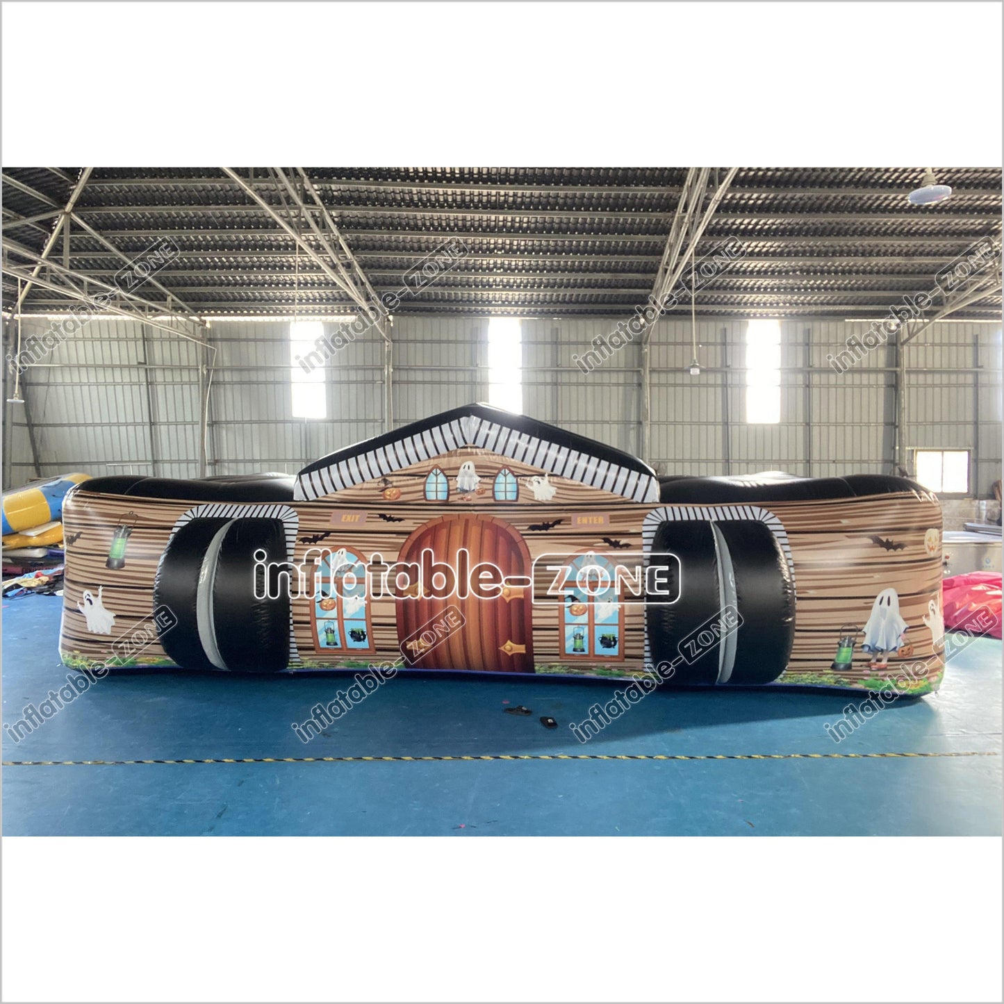 Halloween Inflatable Haunted House Maze Sports Game Halloween Blow-Up Party Fun House - Inflatable-Zone