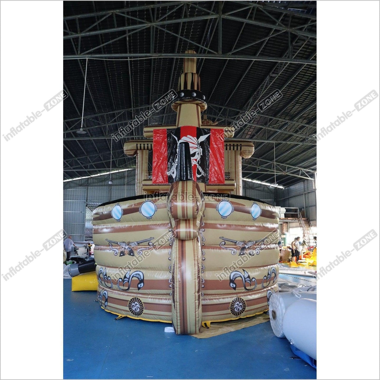 Inflatable Pirate Ship Slide Bouncy House Blow Up Slide Jumper - Inflatable-Zone