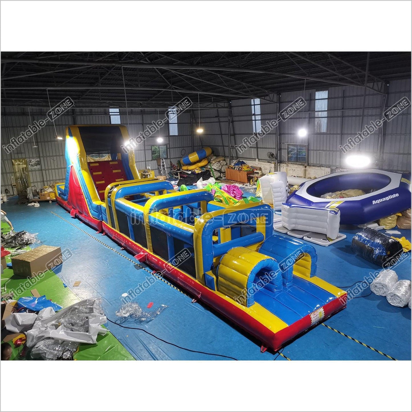 Team Playground Inflatable Obstacle Course Best Blow Up Backyard Climbing Bouncy Castle House - Inflatable-Zone