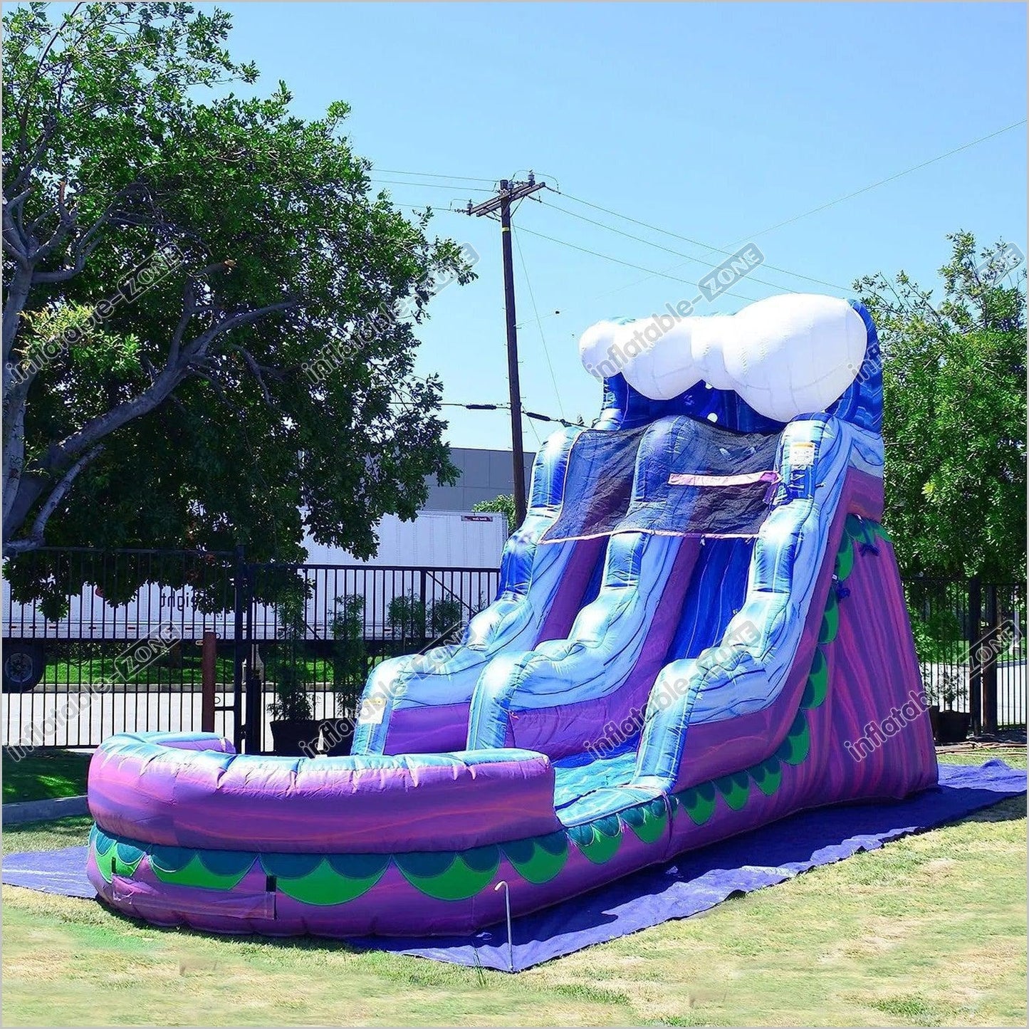 Mermaid Commercial Grade Water Slide With Pool Large Inflatable Slides Backyard Bouncers And Party - Inflatable-Zone