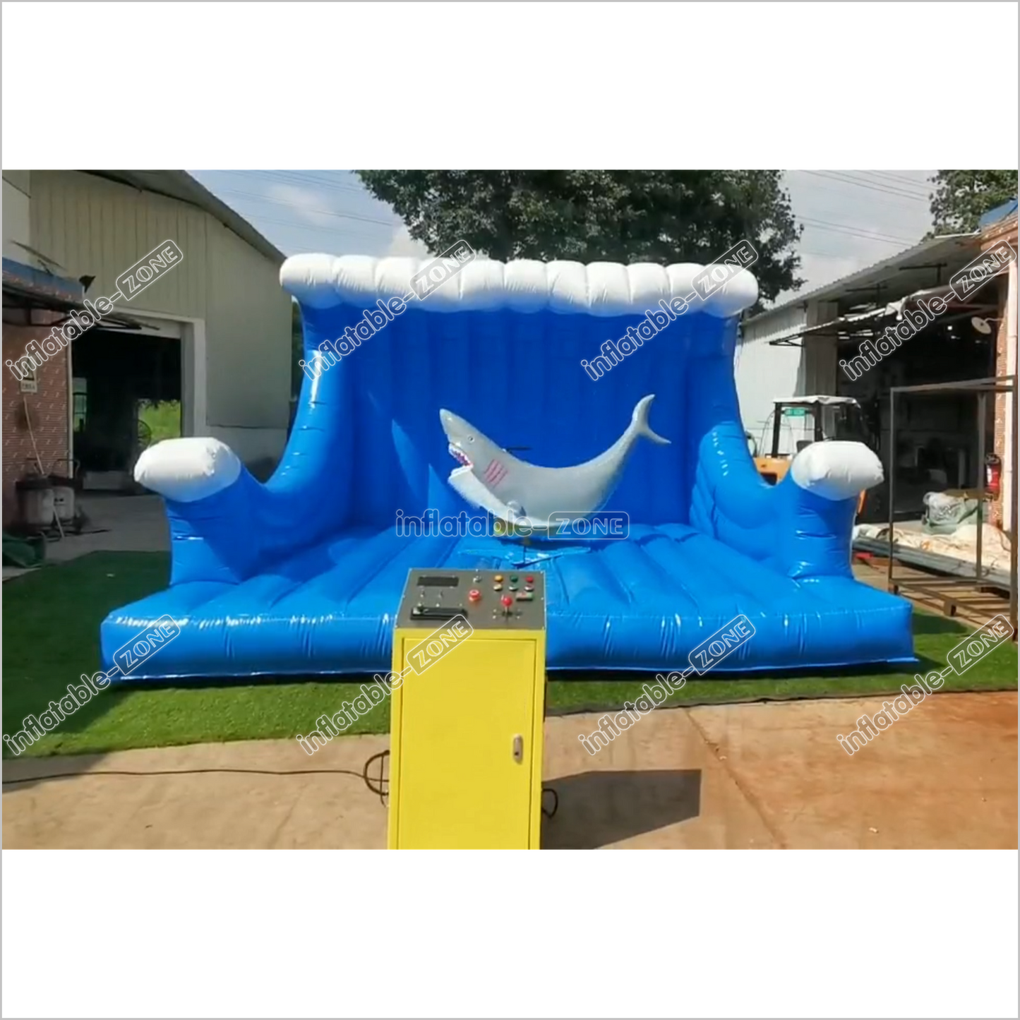 Fun Inflatable Mechanical Shark Riding Inflatable Amusement Ride For Party Game - Inflatable-Zone