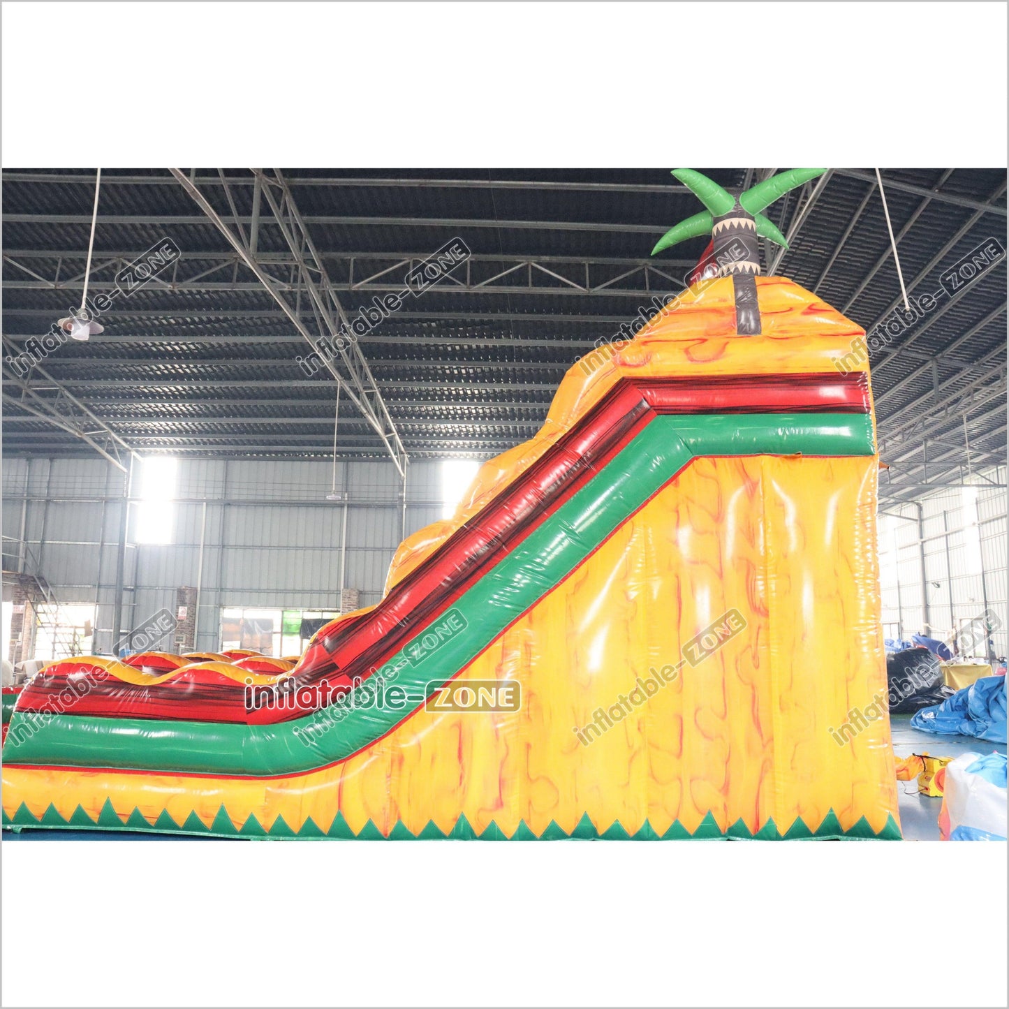 Tropical Giant Inflatable Slide With Pool Commercial Combo Large Inflatable Slides For Kids And Adults - Inflatable-Zone