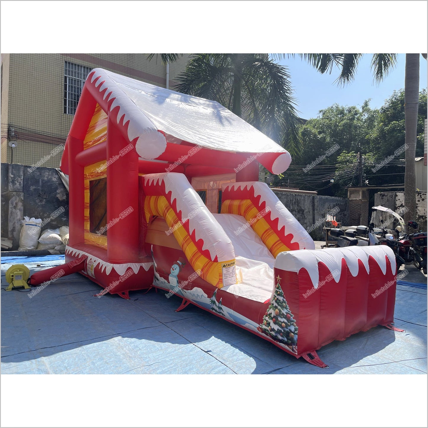 Hiring A Bouncy Castle Christmas Inflatable Slide Soft Playground Near Me Commercial Combo Bounce House With Slide Rental - Inflatable-Zone