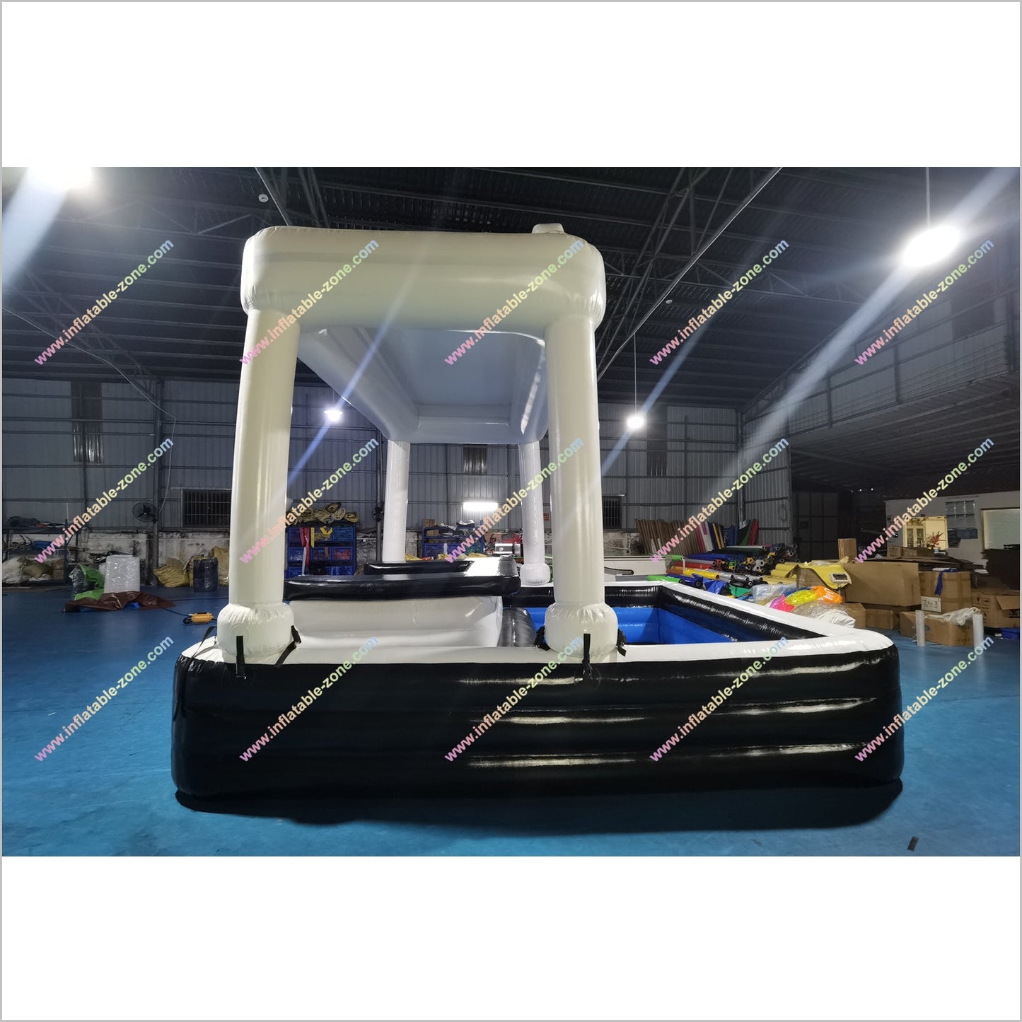 Relaxing Inflatable Pool Bar Water Inflatable Floating Pool Table Sports Bar For Private Parties - Inflatable-Zone