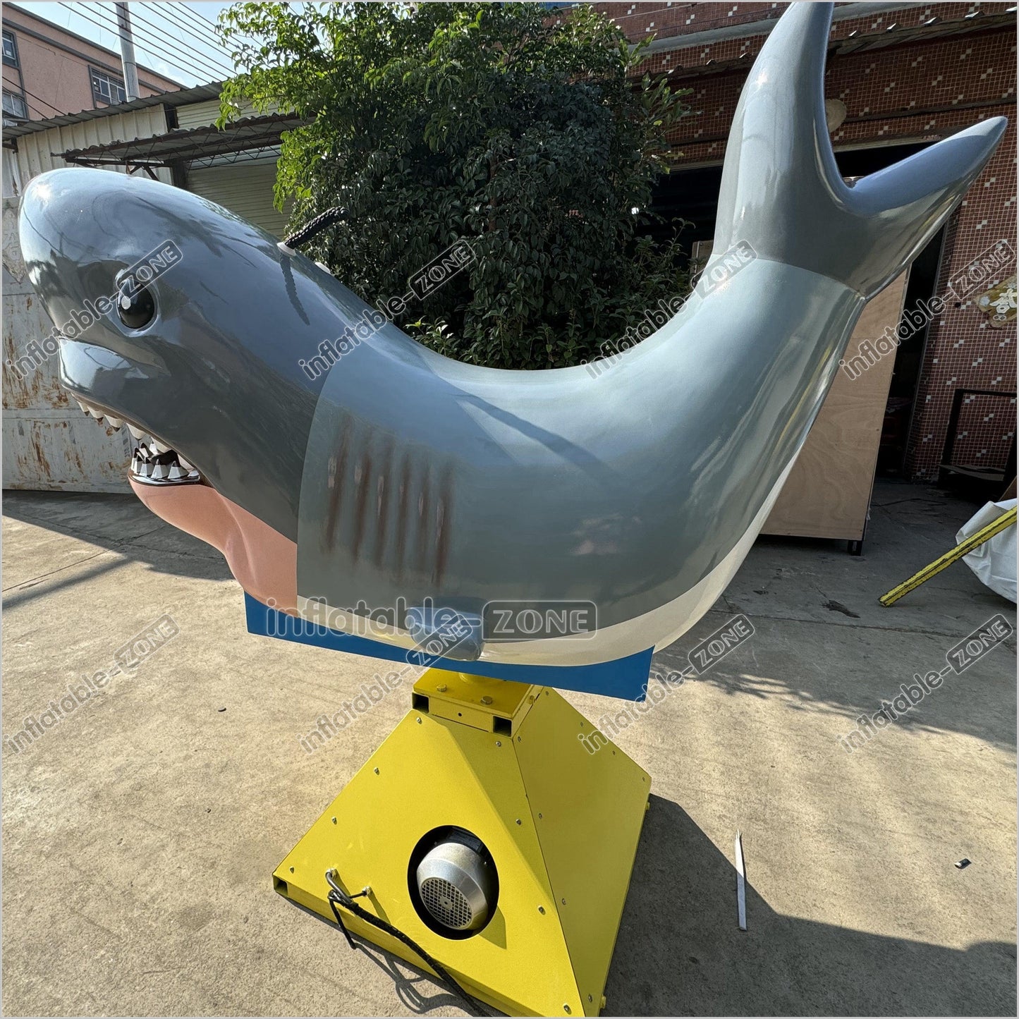 Fun Inflatable Mechanical Shark Riding Inflatable Amusement Ride For Party Game - Inflatable-Zone