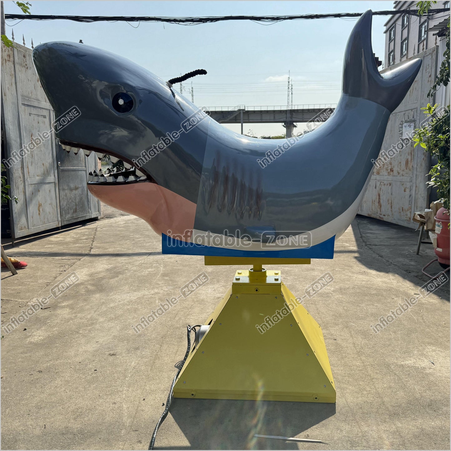 Fun Inflatable Mechanical Shark Riding Inflatable Amusement Ride For Party Game - Inflatable-Zone