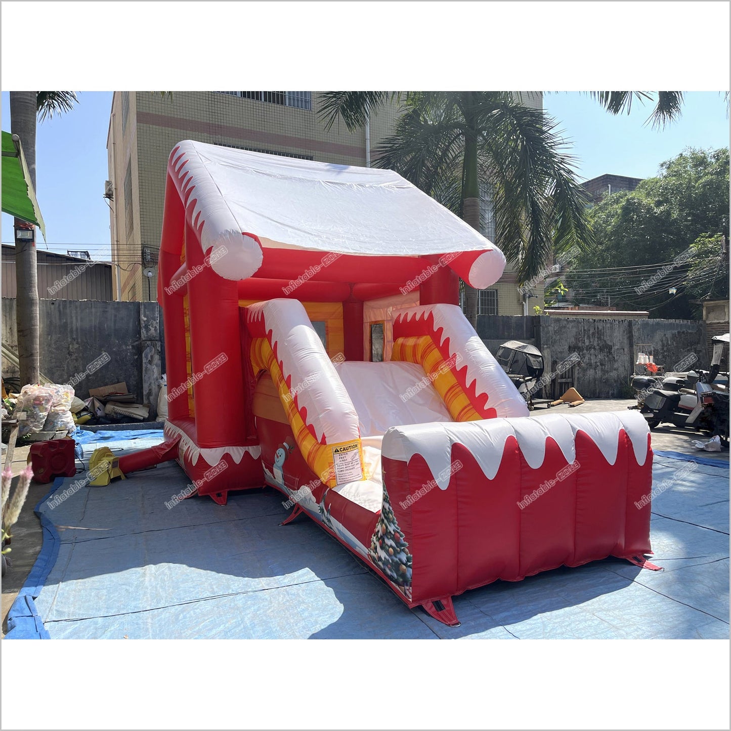 Hiring A Bouncy Castle Christmas Inflatable Slide Soft Playground Near Me Commercial Combo Bounce House With Slide Rental - Inflatable-Zone