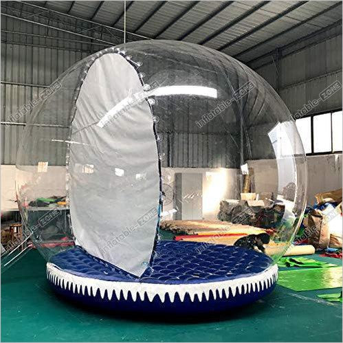 Inflatable Christmas Decoration Inflatable Snow Globe Transparent Bubble Tent With Printed Background - Inflatable-Zone