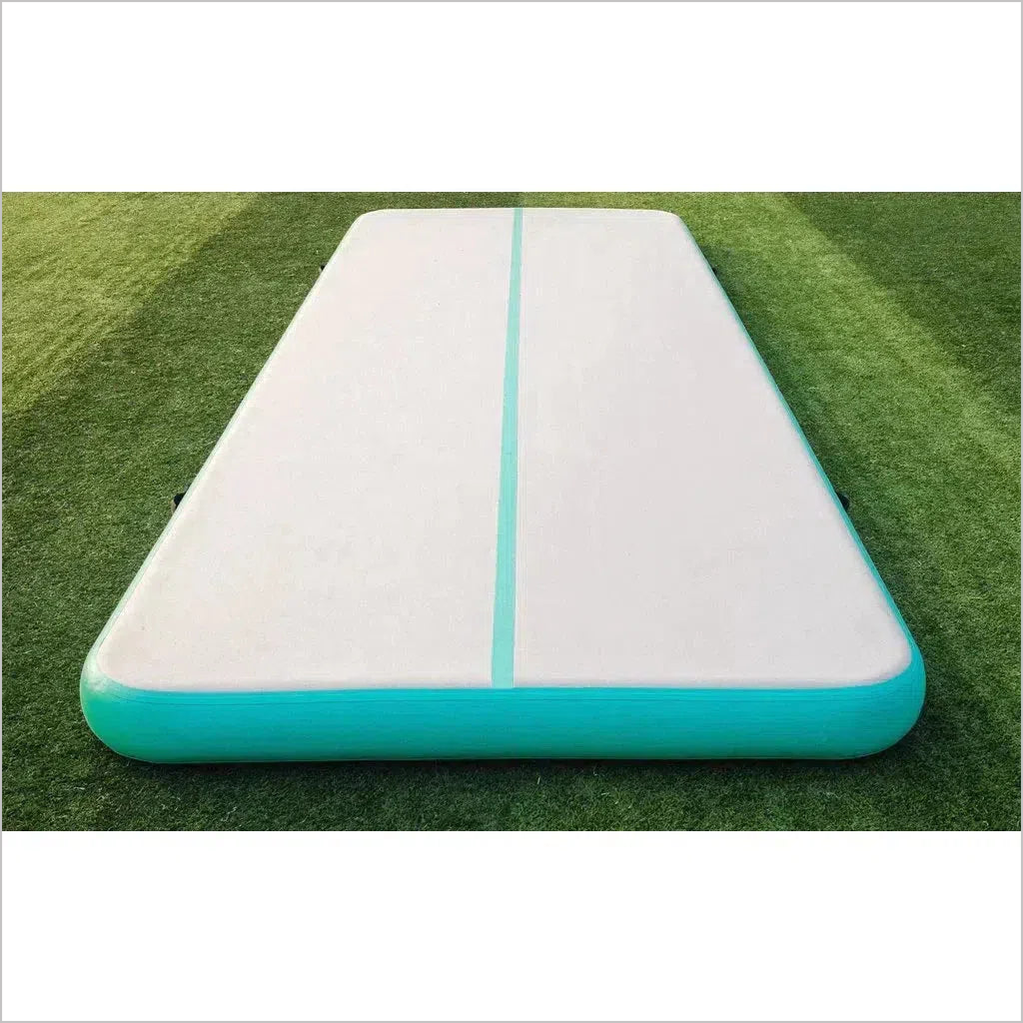 Mint Green Air Tumble Track Cheerleaders Mat - Inflatable-Zone