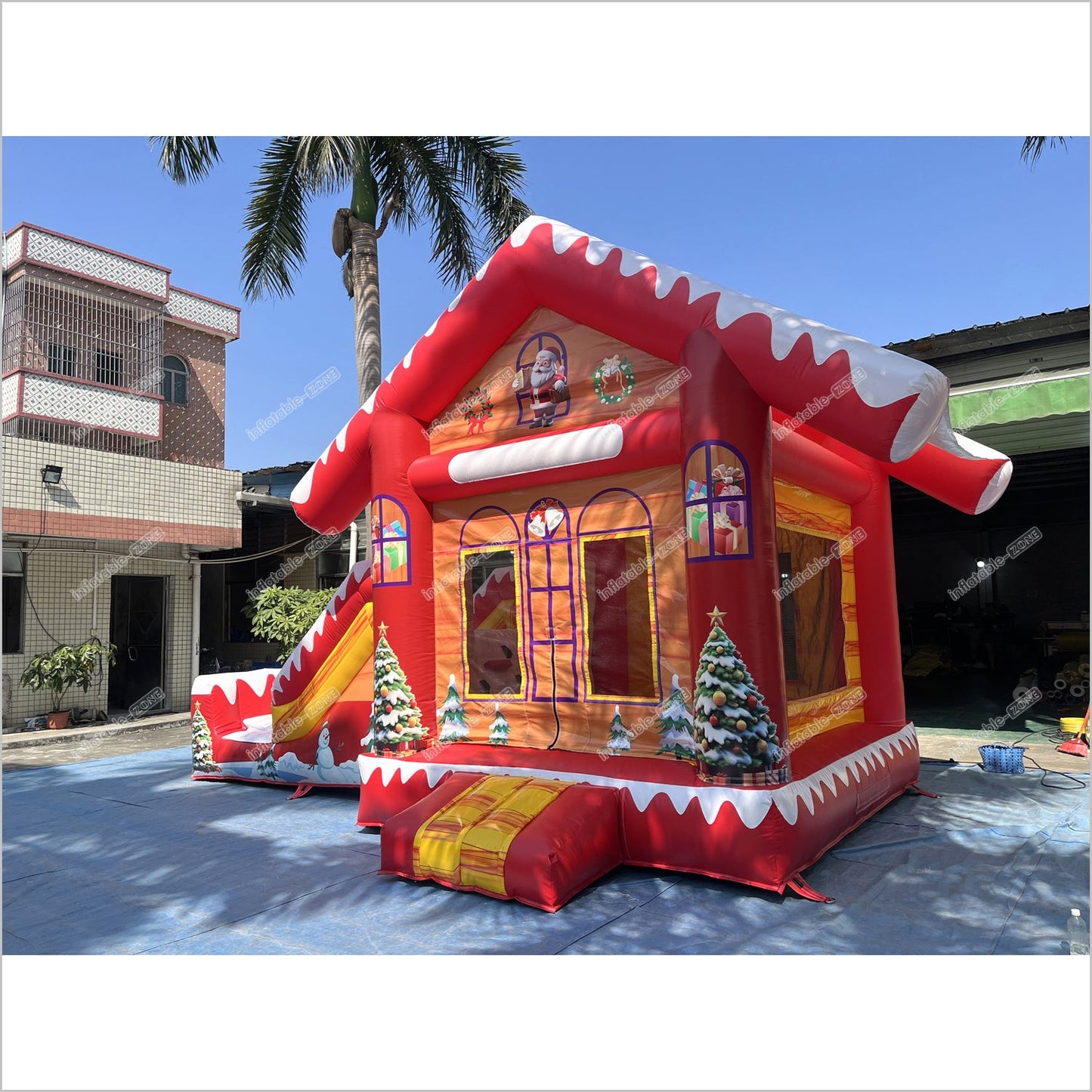 Hiring A Bouncy Castle Christmas Inflatable Slide Soft Playground Near Me Commercial Combo Bounce House With Slide Rental - Inflatable-Zone