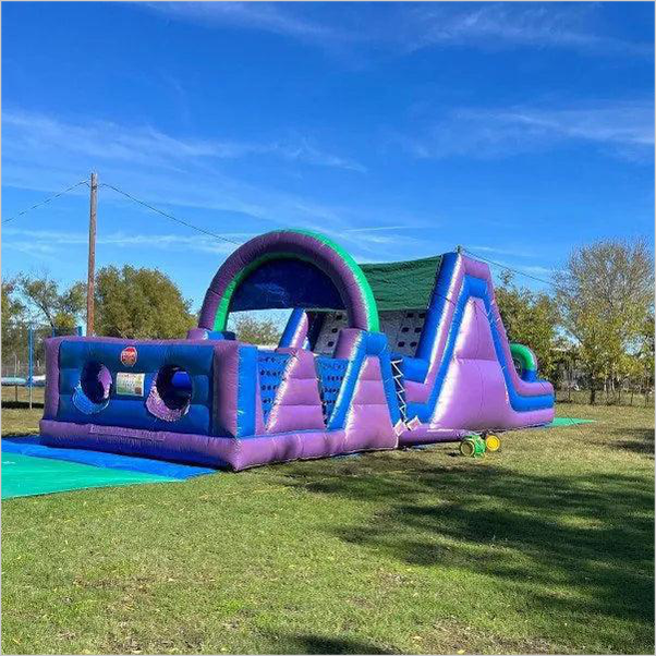 Rentable Inflatable Obstacle Course Outdoor Bouncy Race Obstacles Ninja Warrior Adult Assault Course - Inflatable-Zone