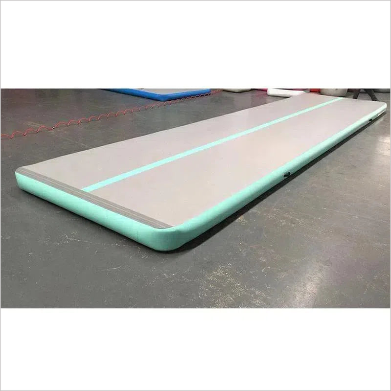 Mint Green Air Tumble Track Cheerleaders Mat - Inflatable-Zone