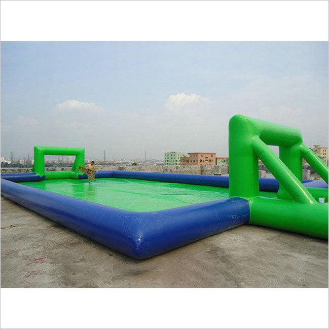Inflatable Football Soccer Field,Inflatable Soap Football Field,Door Close To Door Giant Inflatable Soccer Pitch - Inflatable-Zone