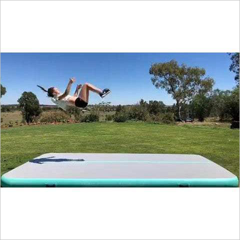 Mint Green Air Tumble Track Cheerleaders Mat - Inflatable-Zone