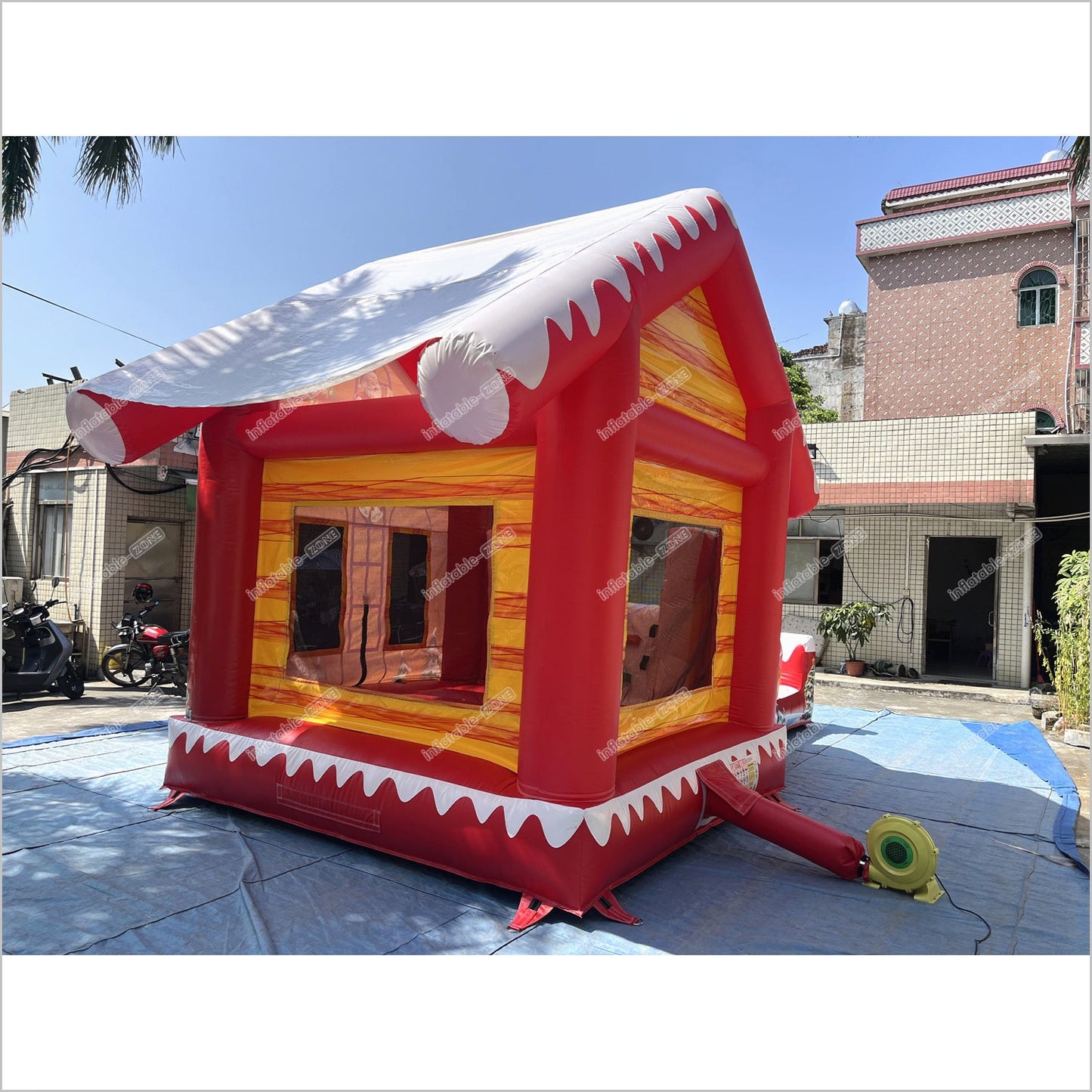 Hiring A Bouncy Castle Christmas Inflatable Slide Soft Playground Near Me Commercial Combo Bounce House With Slide Rental - Inflatable-Zone