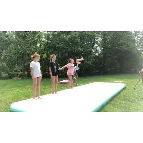 Mint Green Air Tumble Track Cheerleaders Mat - Inflatable-Zone