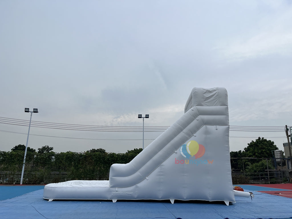 White Wedding Inflatable Bouncer Water Slide Elegant Fun for Weddings & Celebrations