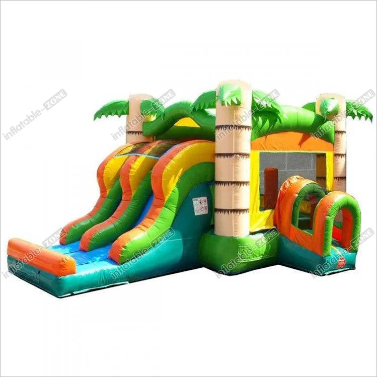 Inflatable Bouncy Castle Bouncer Tropical House Water Inflatables Slide Near Me Combo Party Kiddie - Inflatable-Zone