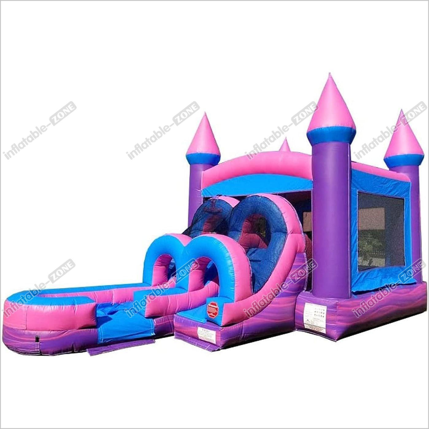 Combo Bounce House Childrens Bouncy Castle Water Slide Jump N Play Party Commercial Inflatables - Inflatable-Zone