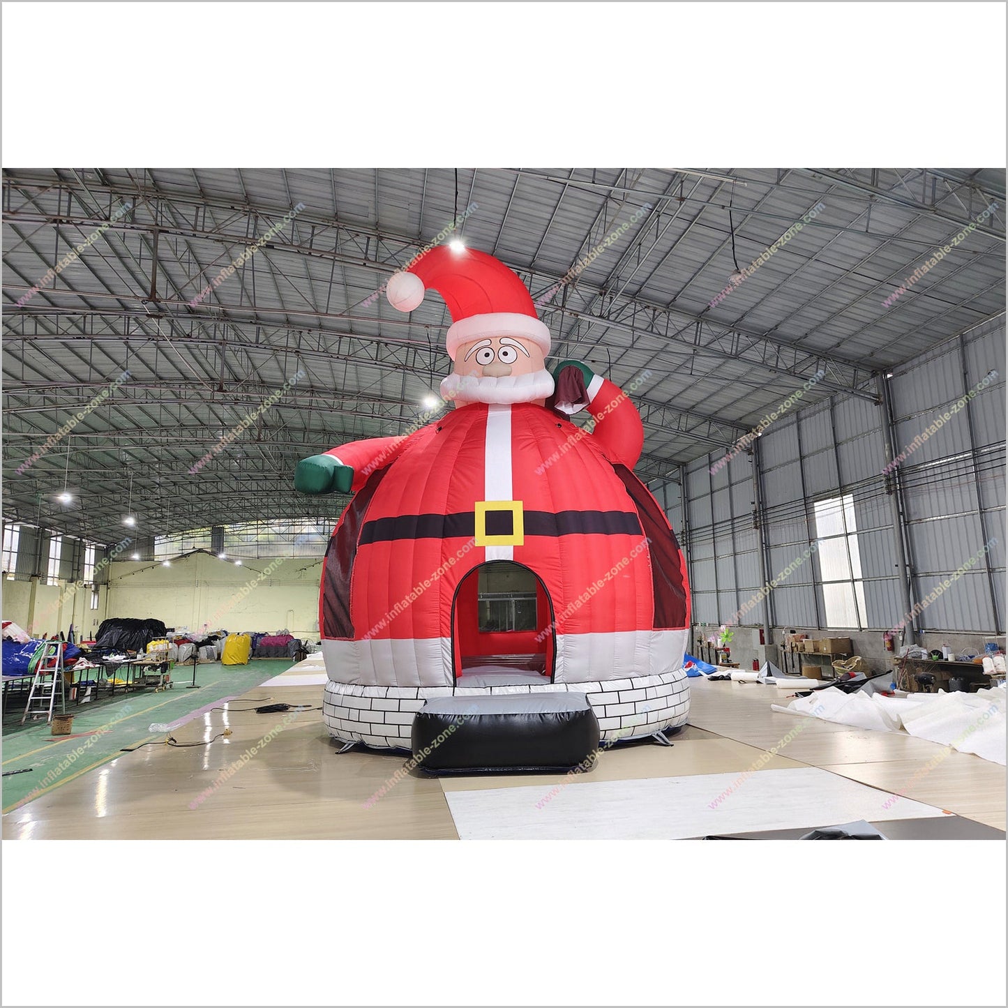 Big Inflatable Santa Claus Jumping Castle Target Indoor Blow Up Bounce House For Christmas Decoration - Inflatable-Zone