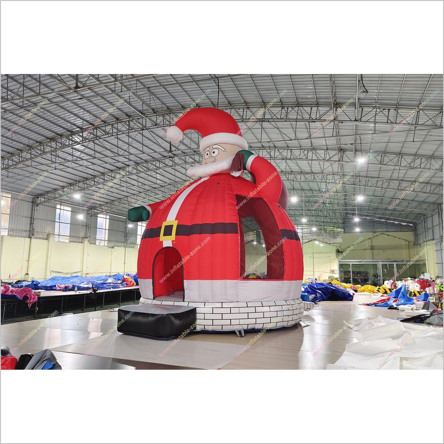 Big Inflatable Santa Claus Jumping Castle Target Indoor Blow Up Bounce House For Christmas Decoration - Inflatable-Zone