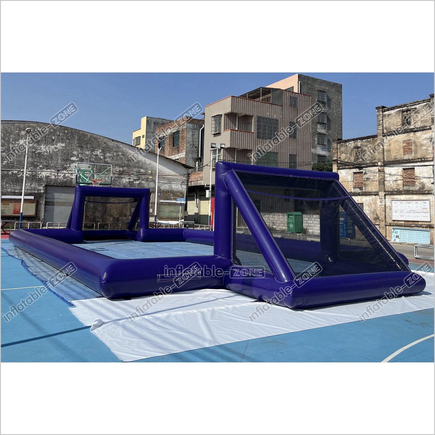 Big Inflatable Soap Football Field Soccer Court Arena Sports Game Inflatable Football Pitch - Inflatable-Zone