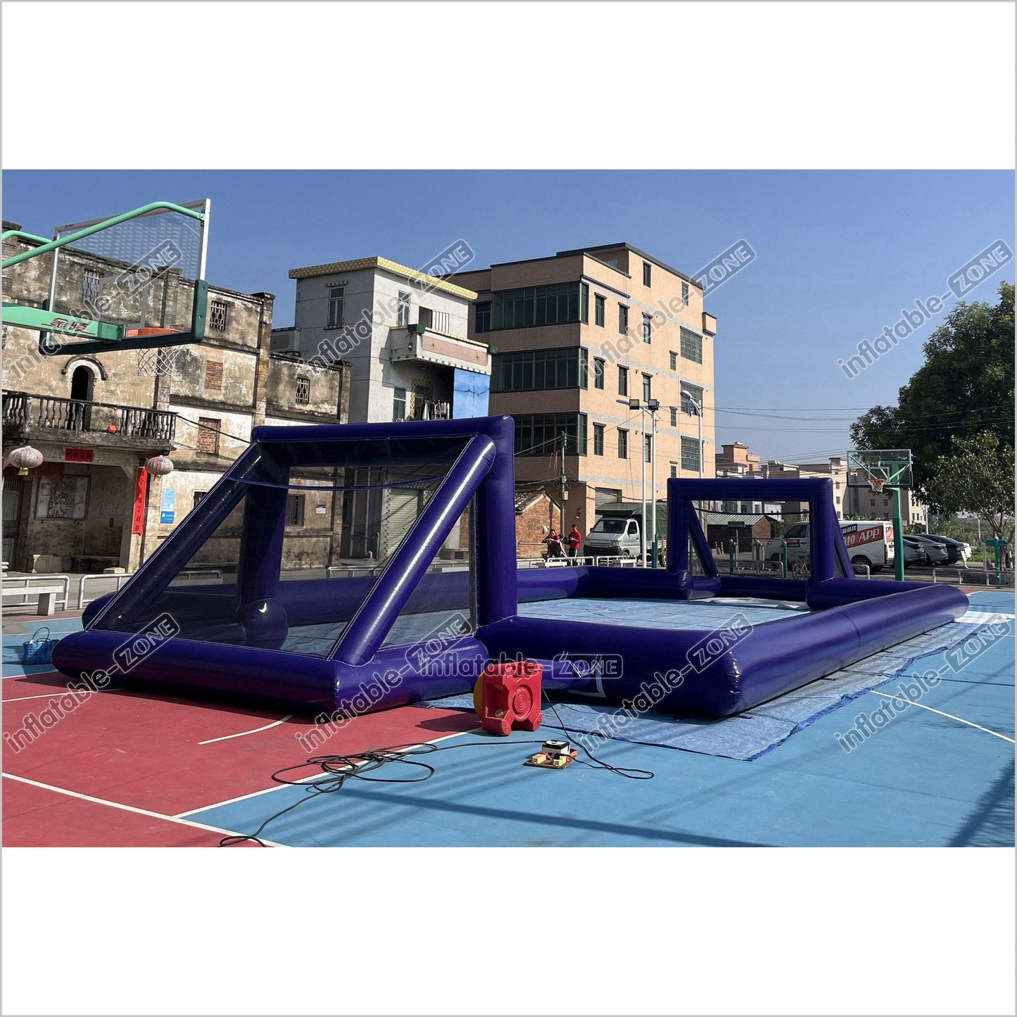 Big Inflatable Soap Football Field Soccer Court Arena Sports Game Inflatable Football Pitch - Inflatable-Zone