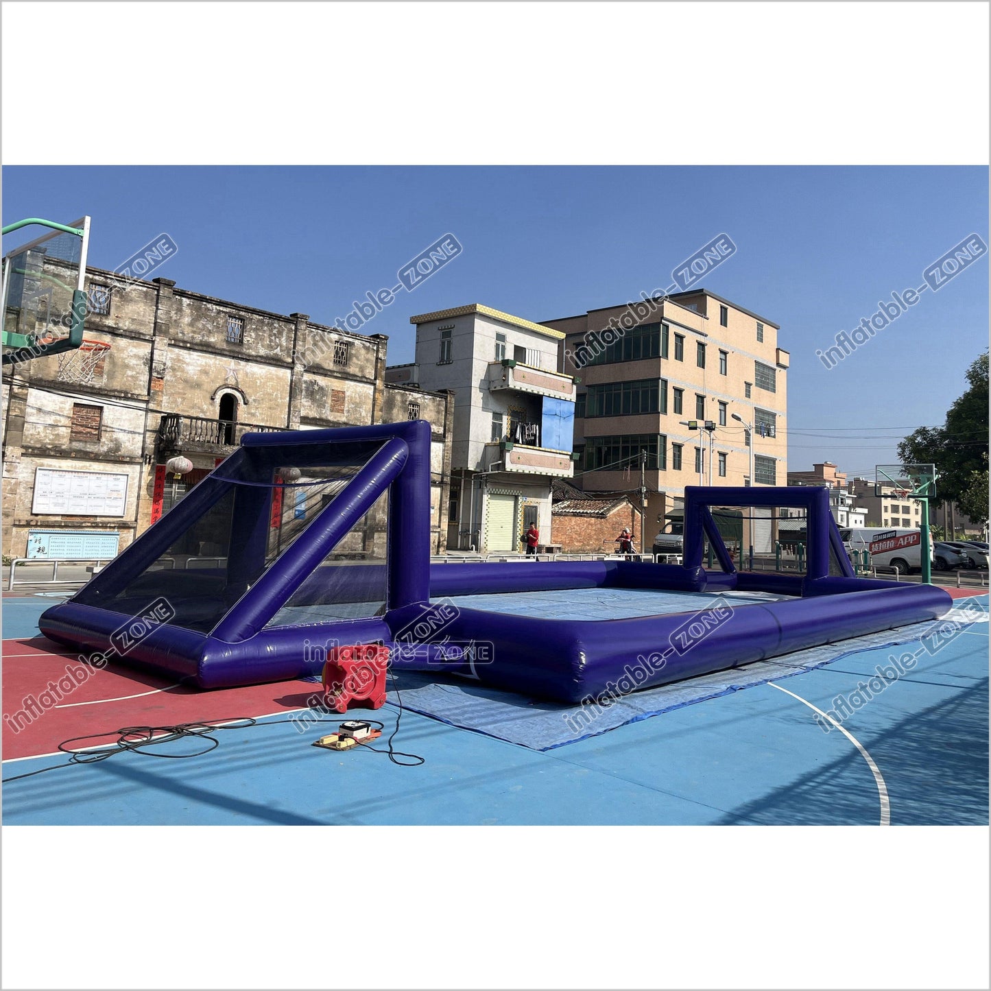 Big Inflatable Soap Football Field Soccer Court Arena Sports Game Inflatable Football Pitch - Inflatable-Zone